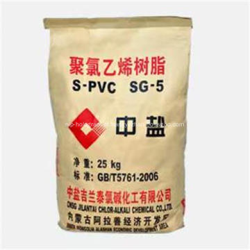 Resina de cloreto de polivinila da marca Jilantai SPVC SG5